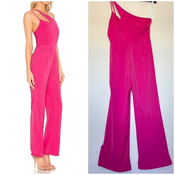 Revolve super down anouk cut out Pink Wide Leg jumpsuit - Picture 11 of 11